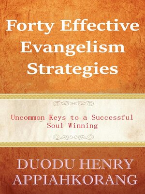 cover image of Forty Effective Evangelism Strategies